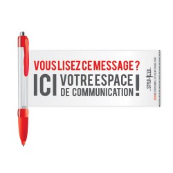 Stylo Info® - Rouge - transparent